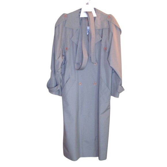 J. Gallery Trench Coat 11/12 Petite - Picture 1 of 6